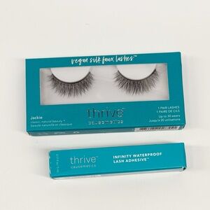 Thrive Causemetics || Jackie Faux Silk Lashes + Waterproof Lash Glue Set NEW